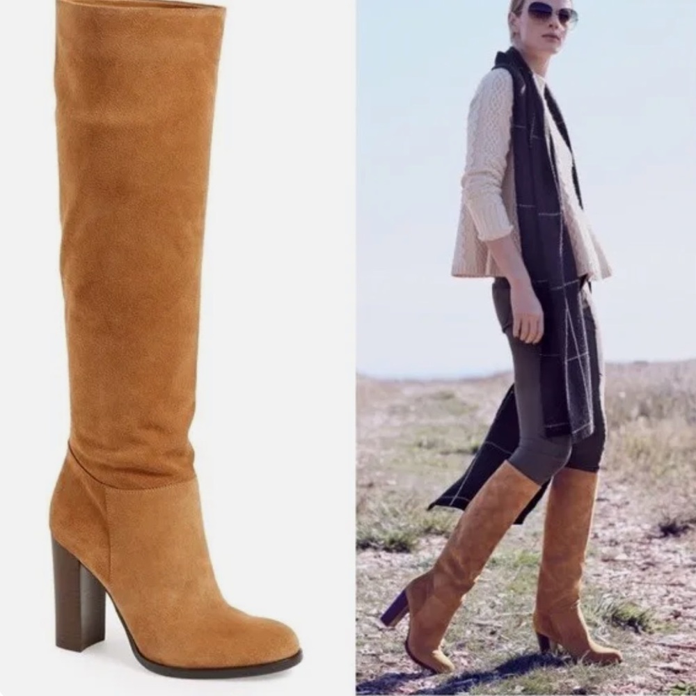 NEW Sam Edelman Camel Suede Boots